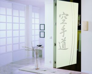 Puerta interior personalizada lacada blanca zen Miansa