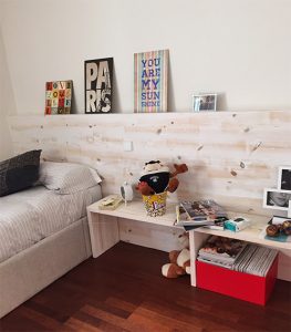Cabecero dormitorio madera decape Madrid